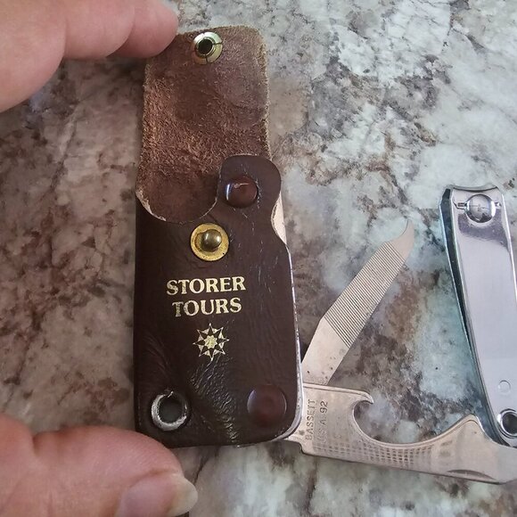 Vintage Storer Tours Travel Manicure Set – USA – With Leather Case Practical - Picture 3 of 8